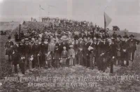 foto retro OTV  Shormáždění z roku 1912 na počest zahájení stavebních prací